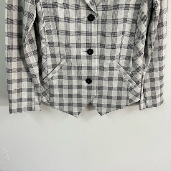 CAbi Style 5292 Valentina Plaid Check Ponte Knit Blazer - Picture 7 of 15